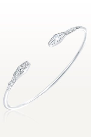 The Facet White Gold Bangle TF-B09