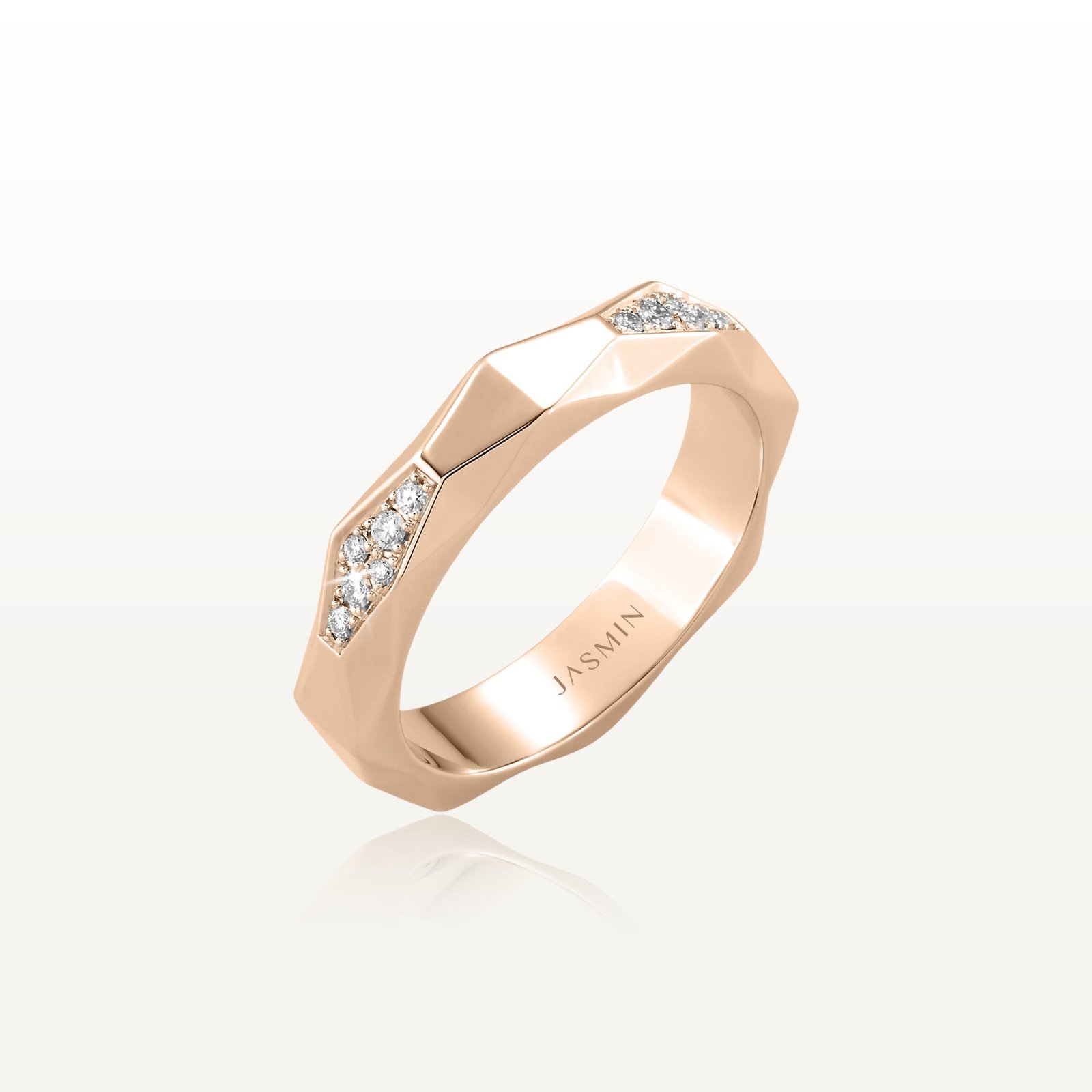 The Facet Diamonds Ring TF-R06